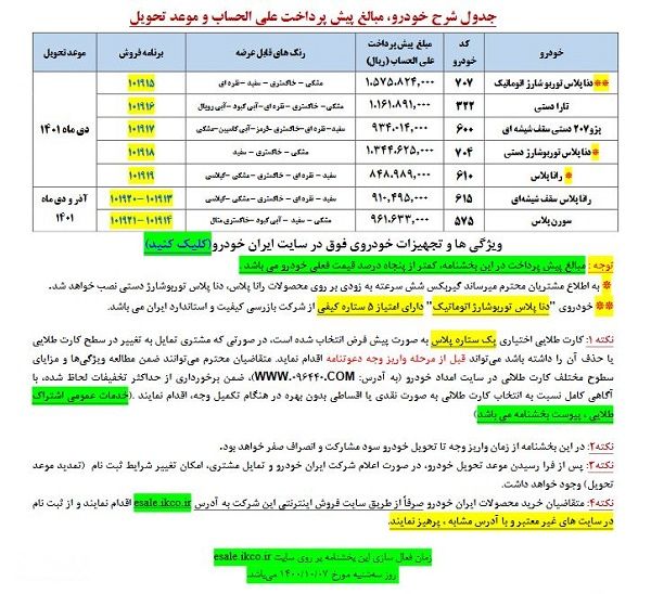 شرایط قرعه کشی ایران خودرو امروز 11 دی 1400