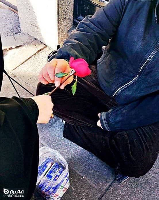 دلجویی تحسین برانگیز تبریزی ها از دستفروشان با گل و شیرینی