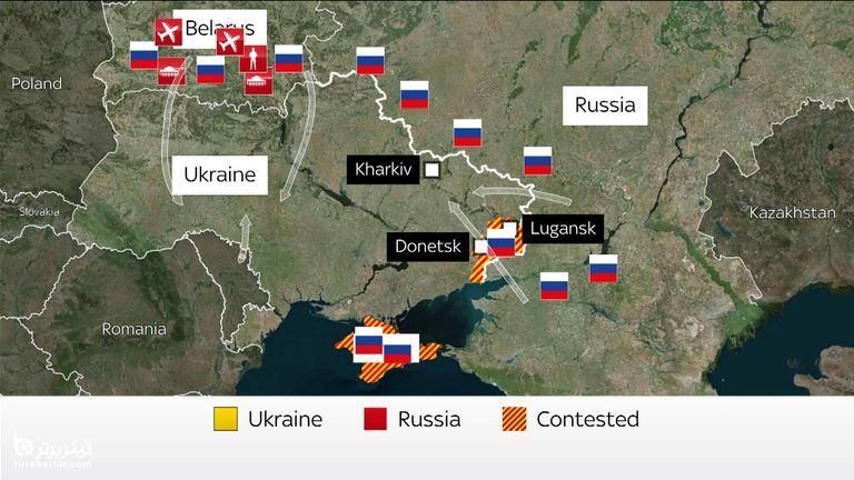 آخرین خبر از حمله نظامی روسیه و اوکراین