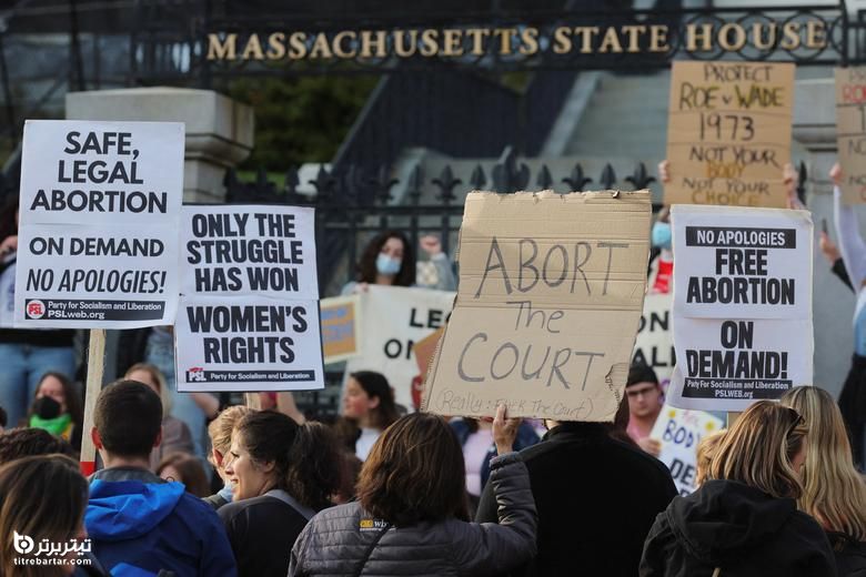 تصاویری از تظاهرات آمریکایی ها بر علیه قانون Roe v. Wade