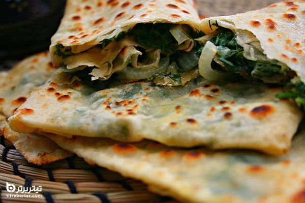 طرز تهیه نان تره کوهی