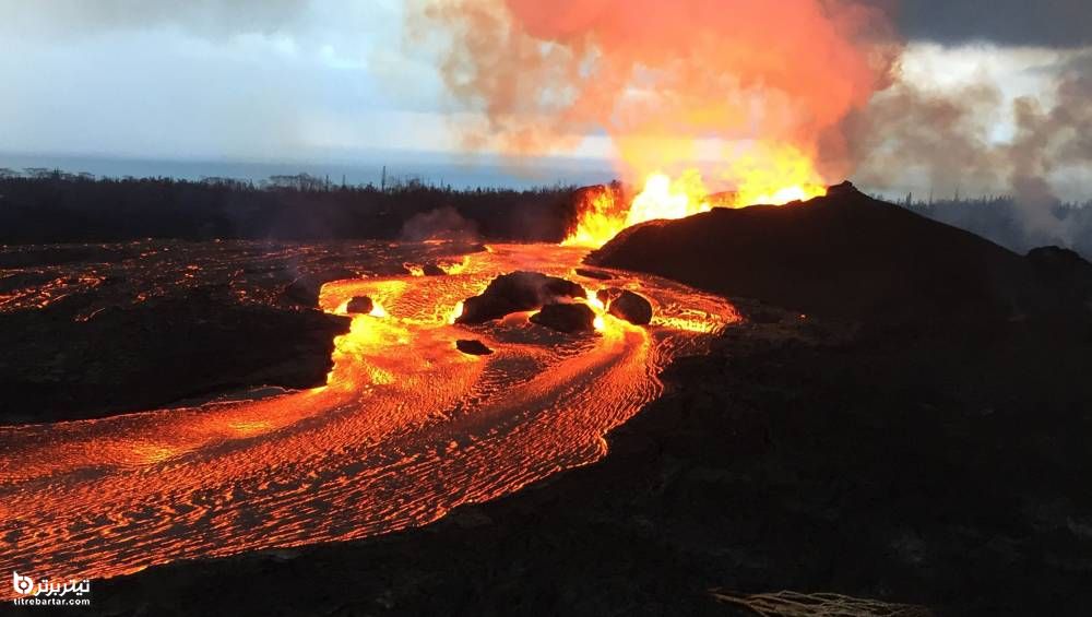 آتشفشان کیلائو(Kilauea)، آمریکا