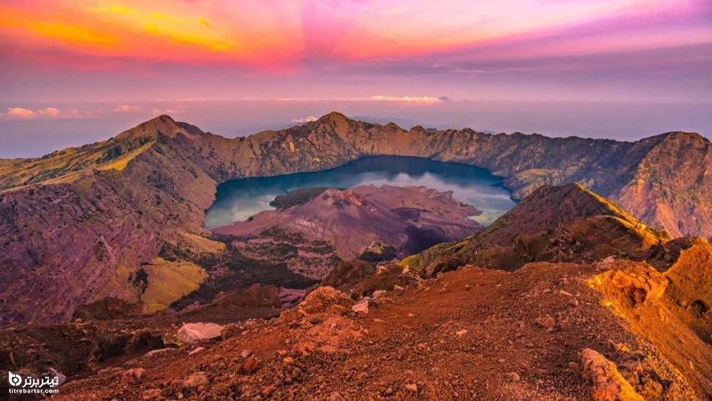 آتشفشان رینجانی (Mount Rinjani)، اندونزی