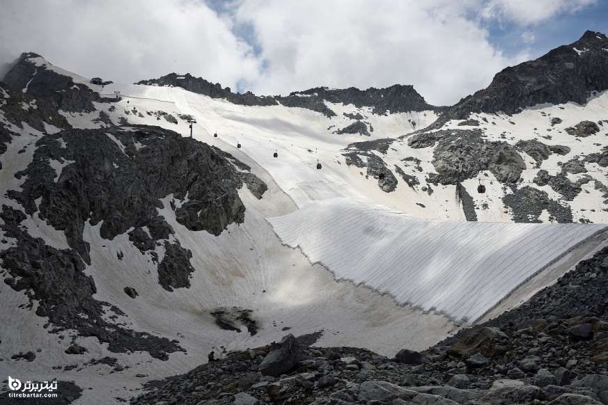 یخچال طبیعی ژئوتکستایل سفید ، ایتالیا