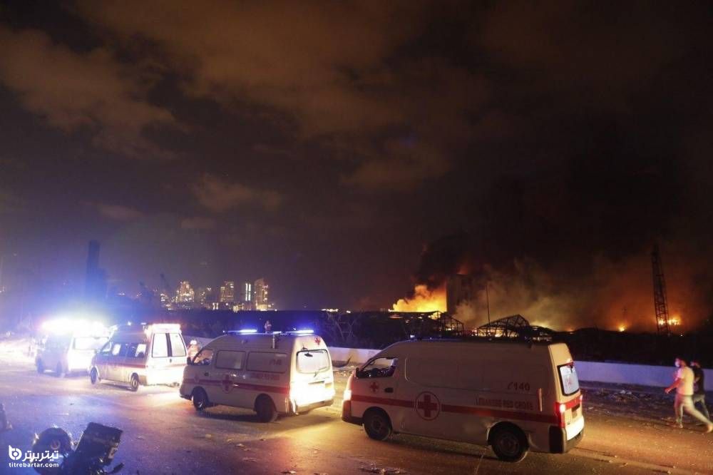 عکس انفجار بیروت