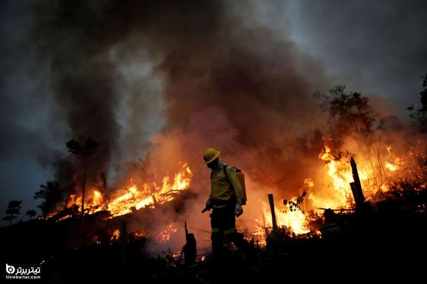 آتش سوزی ادامه دار در جنگل آمازون، برزیل