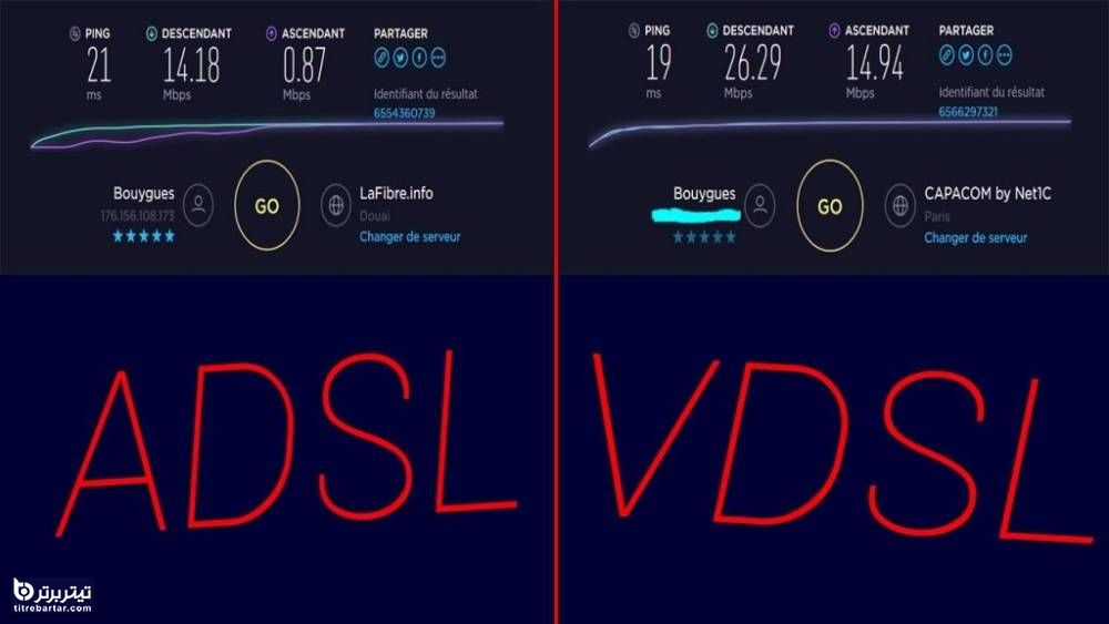 تفاوت بین VDSL و ADSL
