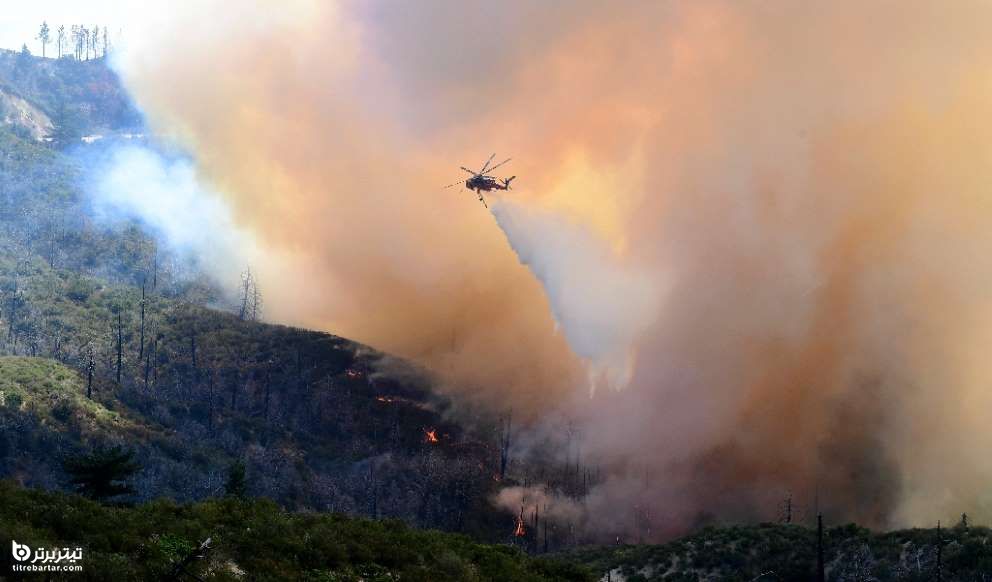 آتش سوزی در جنگل ملی لس آنجلس