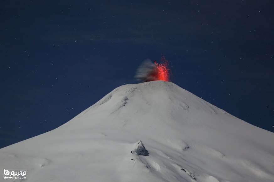 آتشفشان زیبای ویاراریکا در شیلی