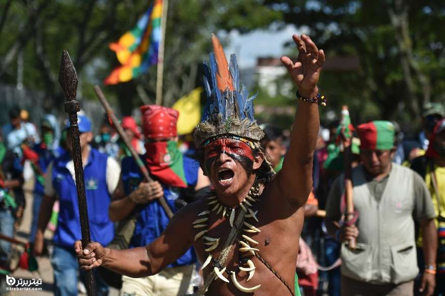  بومیان کلمبیا در انتظار دیدار با رئیس جمهور
