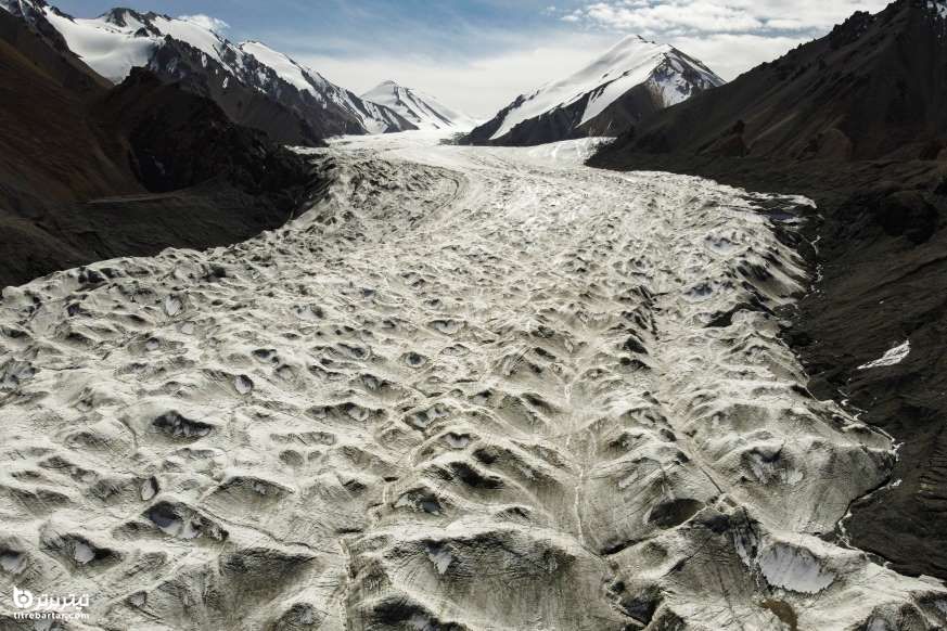 یخچال طبیعی در کوه های چیلیان چین