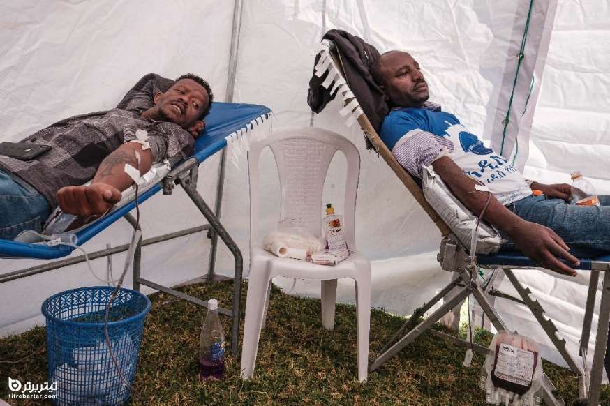 اهدا خون در آدیس آبابا، اتیوپی 