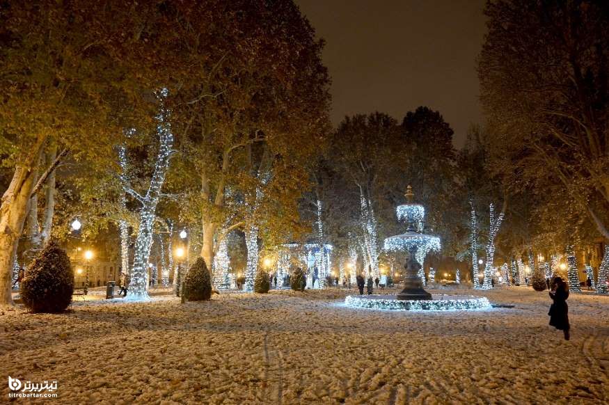 پارکی در  مرکز شهر زاگرب