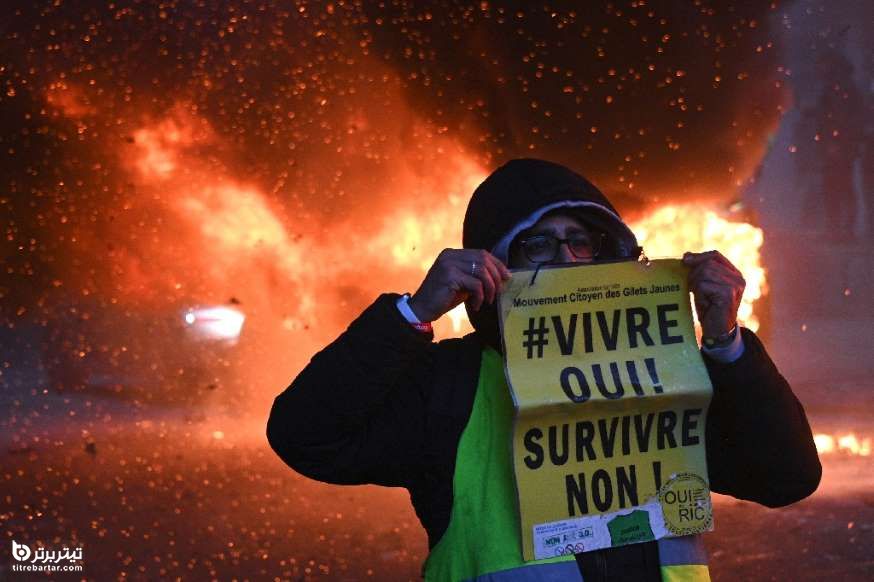 معترض جلیقه زرد در پاریس