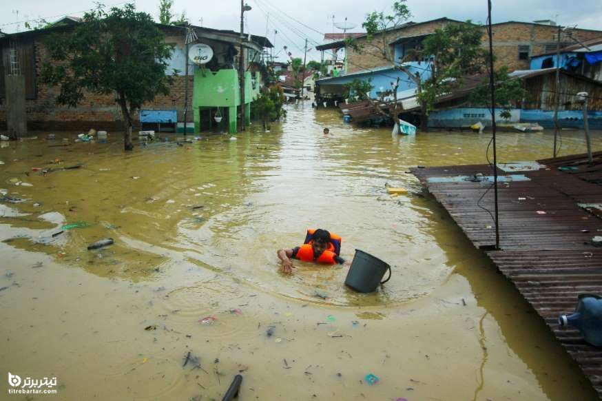 سیلاب شدید در اندونزی