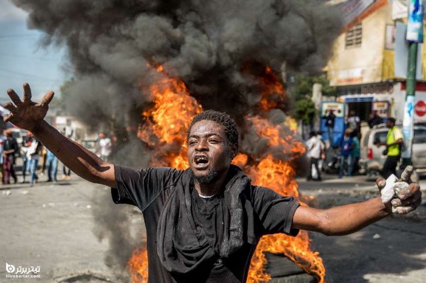 تظاهرات هائیتی ها به مناسبت روز جهانی حقوق بشر در پورتو پرنس 