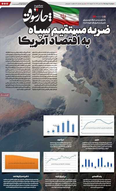 روزنامه چارسوق - دوشنبه, ۱۲ مرداد ۱۴۰۵