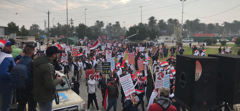 آخرین اخبار از تظاهرات ضد آمریکایی در عراق