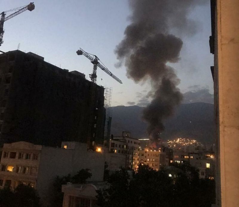 ماجرای آتش سوزی در کلینیک درمانی شمال تهران + فیلم
