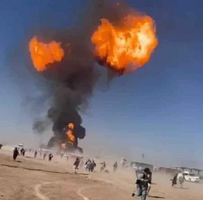 فیلم| جزییات کامل حریق تانکرهای نفت در گمرک مرزی افغانستان با ایران