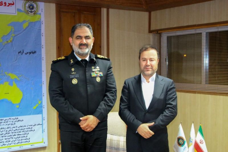 در دیدار مدیرعامل فولاد هرمزگان با فرمانده نیروی دریایی ارتش جمهوری اسلامی ایران: