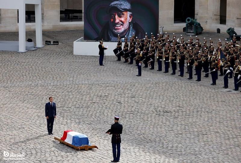 تصاویر مراسم خاکسپاری ژان پل بلموندو بازیگر فرانسوی