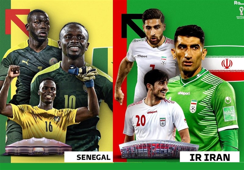زمان بازی تدارکاتی ایران با سنگال / جام جهانی 2022 قطر