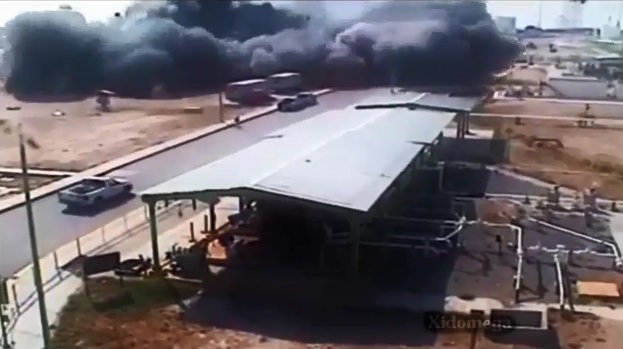 لحظه انفجار کارخانه آمونیاک فیروز آباد + فیلم