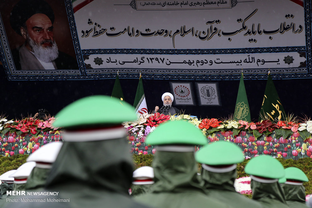 سخنرانی رئیس جمهور در مراسم راهپیمایی ۲۲ بهمن