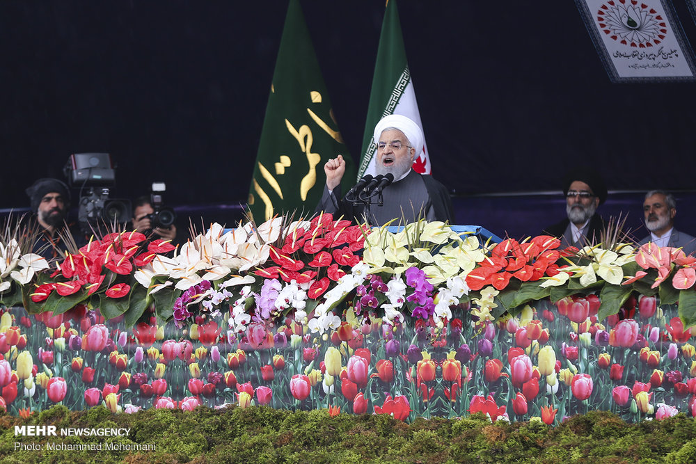 سخنرانی رئیس جمهور در مراسم راهپیمایی ۲۲ بهمن