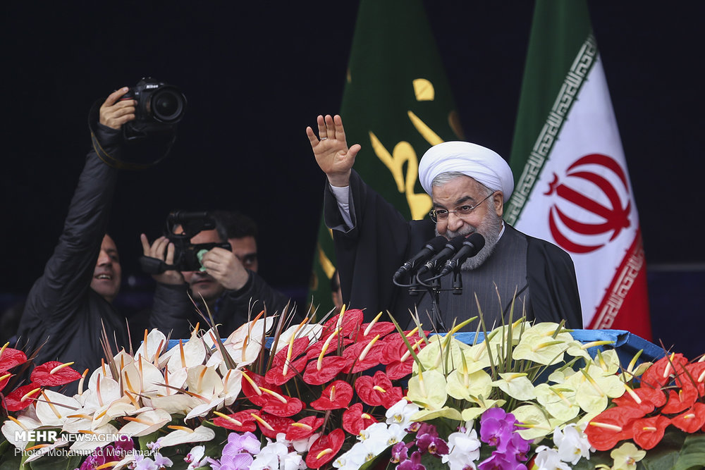 سخنرانی رئیس جمهور در مراسم راهپیمایی ۲۲ بهمن