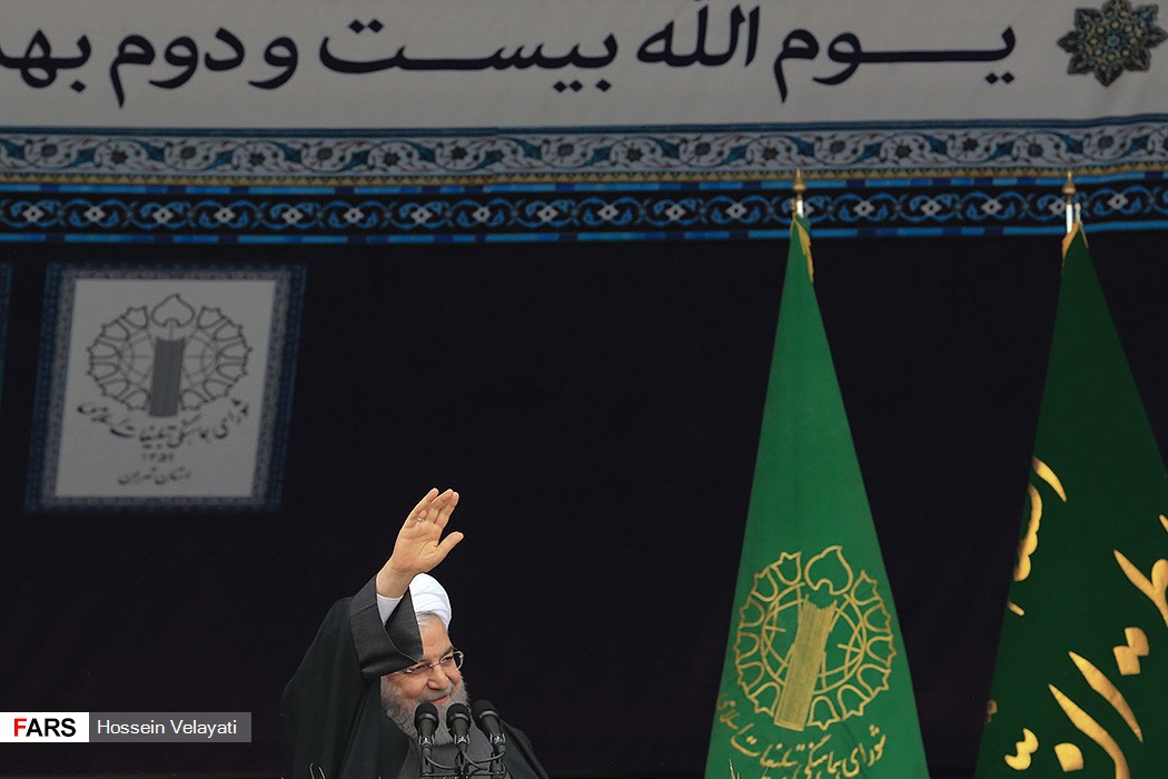 سخنرانی رئیس جمهور در مراسم ۲۲ بهمن ۹۷