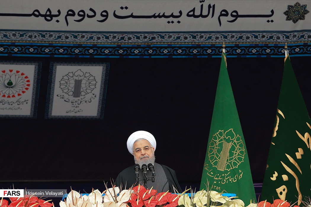 سخنرانی رئیس جمهور در مراسم ۲۲ بهمن ۹۷