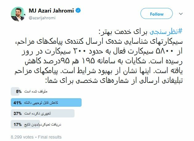 بگیر و نگیر سامانه پیامکهای مزاحم تبلیغاتی