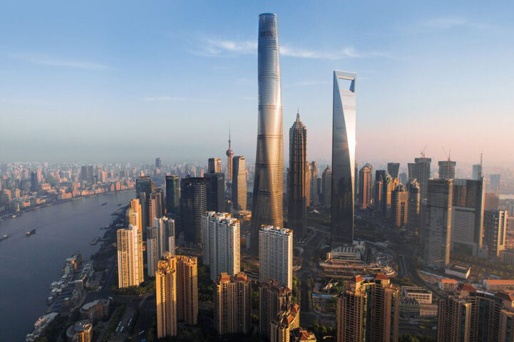  | بتن‌ریزی عظیم یک برج در شانگهای چین