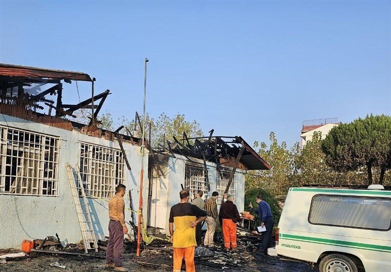 تصاویر وحشتناک کمپ ترک‌ اعتیاد لنگرود پس از آتش‌سوزی فجیع | ۳۳ نفر کشته شدند