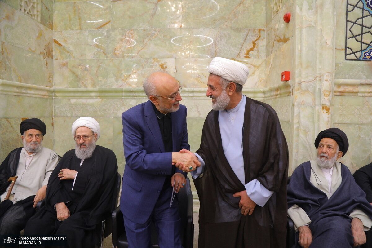 عکسی از خوش و بش صالحی با آتشزننده برجام/ سیدعلی خمینی هم بود