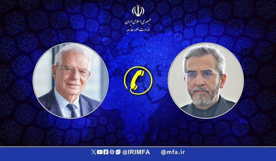 هشدار باقری کنی به بورل درباره پیامد سکوت اروپا در قبال جنایات صهیونیستها