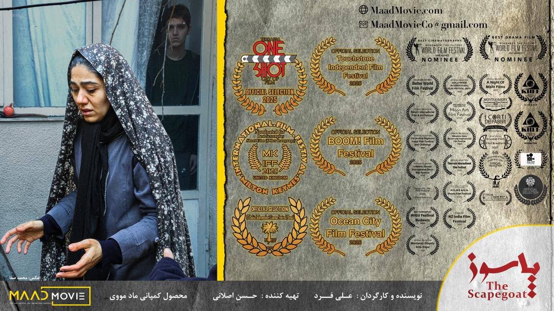 بازیگر فیلم کوتاه «پاسوز» دیپلم افتخار گرفت