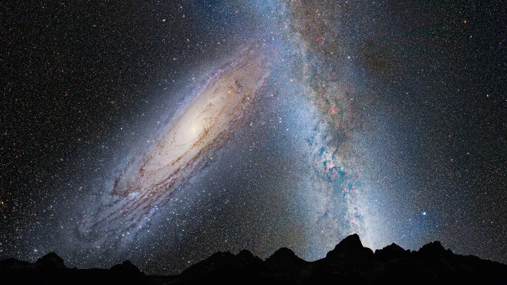 تصویر خیرهکننده از آندرومدا | آماده برخورد با زمین