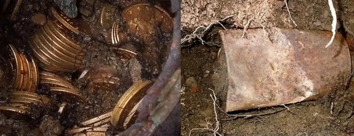 زوج خوششانس یکی از بزرگترین گنجینههای طلا را پیدا کردند | عکس