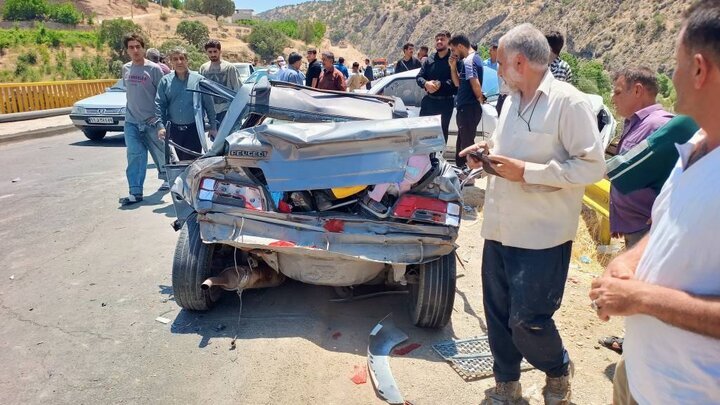 تصادف ۱۲ خودرو با ۱۹ مصدوم + ویدئو | ناگهان تریلی وارد شد و... | علت حادثه در دست بررسی است