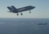 جنگنده F-35C برای نخستین بار روی ناو هواپیمابر جان اف. کندی آمریکا فرود آمد + فیلم