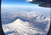 تصویری از مقارنه ماه و قله دماوند + عکس