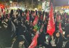 میدانداری مردم چناران در جهت خونخواهی رهبر شهید
