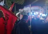 حضور پرشور مردم مشهد در محل فراخوان دشمن