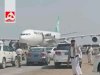 وضعیت داخل هواپیمای ایرانی بر فراز آسمان یمن همزمان با حمله عربستان به فرودگاه + فیلم