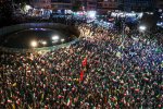 تصاویری از مراسم عروسی وسط میدان معروف | ویدئو