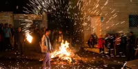 ببینید | لحظه افتادن بمب دست ساز از دستان یک نوجوان وسط خیابان