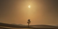 ناسا خورشیدگرفتگی در بیابان را شکار کرد/ عکس